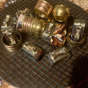 🔥🔥🔥ANILLOS PARA SERVILLETAS,PLATA,SON 7🔥🔥🔥